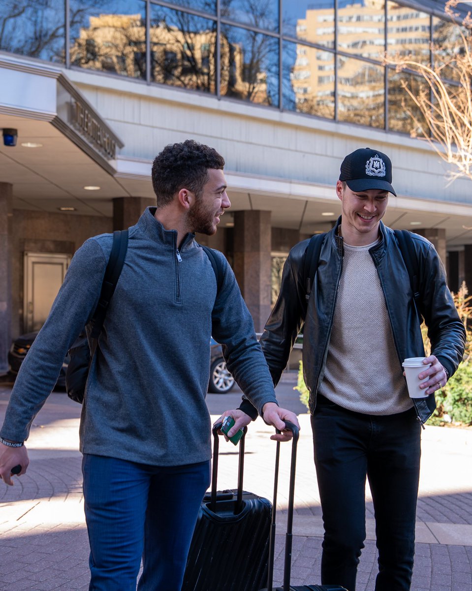 BlueJacketsNHL's tweet photo. it’s a goalie thing 🤝

CBJ x @Nationwide https://t.co/zbJdCnT4qS