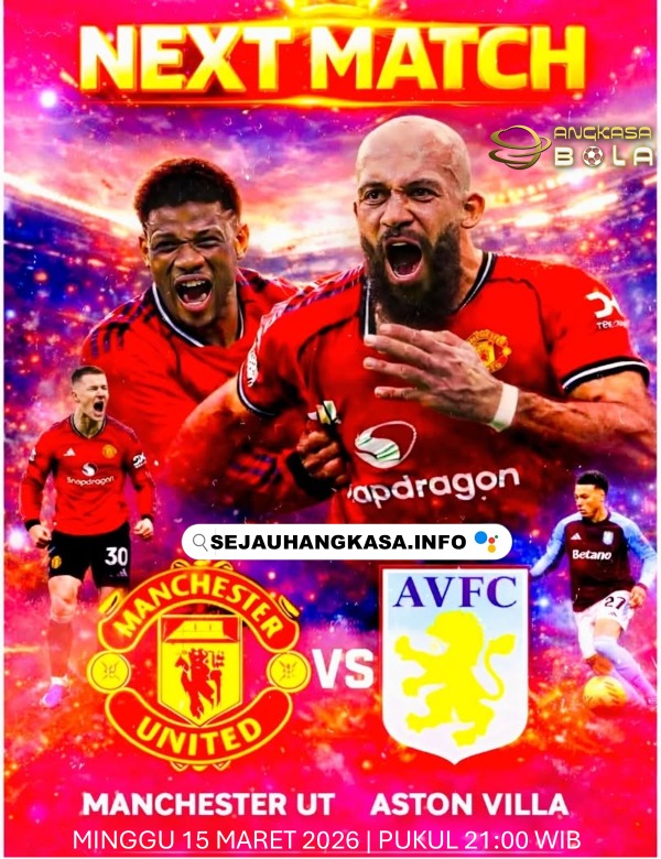 KSuha54355's tweet photo. ⚽🔥BIG MATCH🔥⚽

ENGLISH PREMIER LEAGUE
MANCHESTER UNITED VS ASTON VILLA
MINGGU 15 MARET 2026 | PUKUL 21:00 WIB 

BETTING TEAM TERSAYANG KAMU DI ANGKASABOLA 
KLAIM BONUS DEPOSIT 100RB SETIAP HARINYA
Bisa Hubungi CS Kami LINK : https://t.co/pLEqlz8ibG https://t.co/2v8wYh3Ier