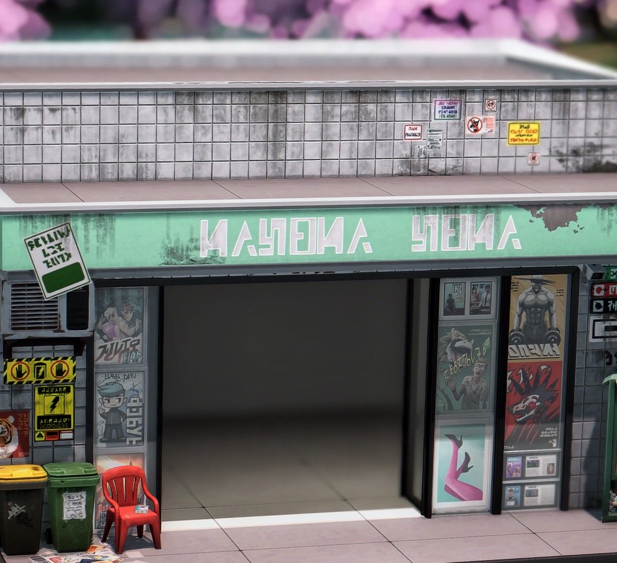 axiisims's tweet image. tiny manga store wip 💢 
#thesims4 #sims #eapartner