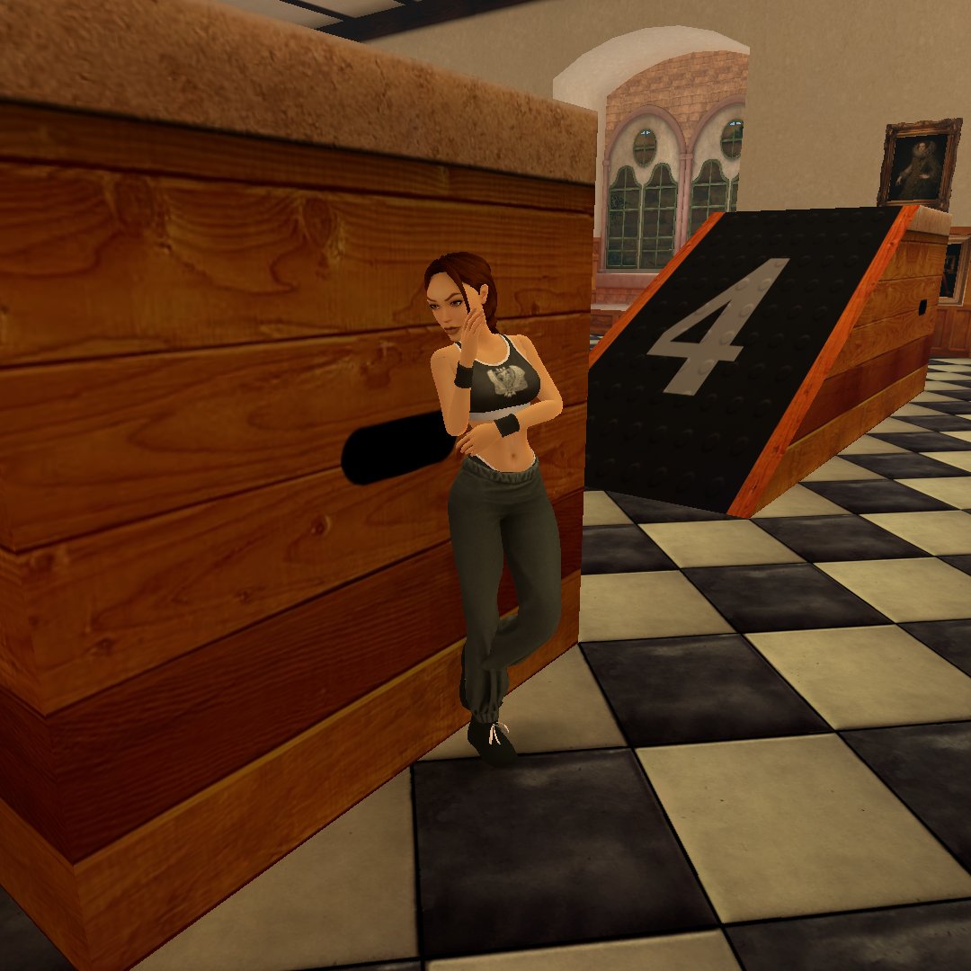 NathanRaiders's tweet image. anyway something that isn't ai

had an idea to do this as a mod by adding trainers to her gym outfit and make it look bit accurate to shadow of the TR with fitness logo :p #tombraider #mods #modding