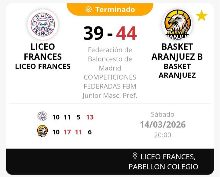 BasketAranjuez's tweet photo. Victoria del #JunMasc en cancha de @baloncestoliceo. #Alberto: "Partido con muchos altibajos de nuestros juniors. Aún así, los buenos minutos sirvieron para llevarnos la victoria." https://t.co/uqkmWIzzMT
