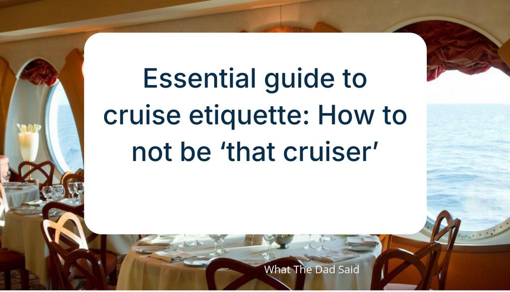 WhatTheDadSaid's tweet photo. Those planning a cruise holiday this summer are being given top tips on rules of etiquette to follow on the ship.

Read more 👉 https://t.co/jyl1V2pgdH

#ValuableTips #Cruise #TravelTips https://t.co/cuxXZ1I63T