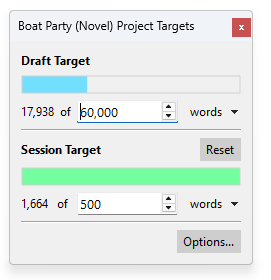 Spent most of this week doing some planning for an upcoming editing run I have to do, but today managed to do about a chapter and a half on my "disaster movie" novella project. Was good!

I will be updating my blog tomorrow with a progress update! #AmWriting