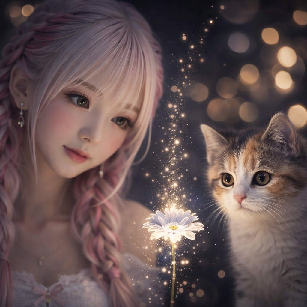 花と子猫の物語 tweet media