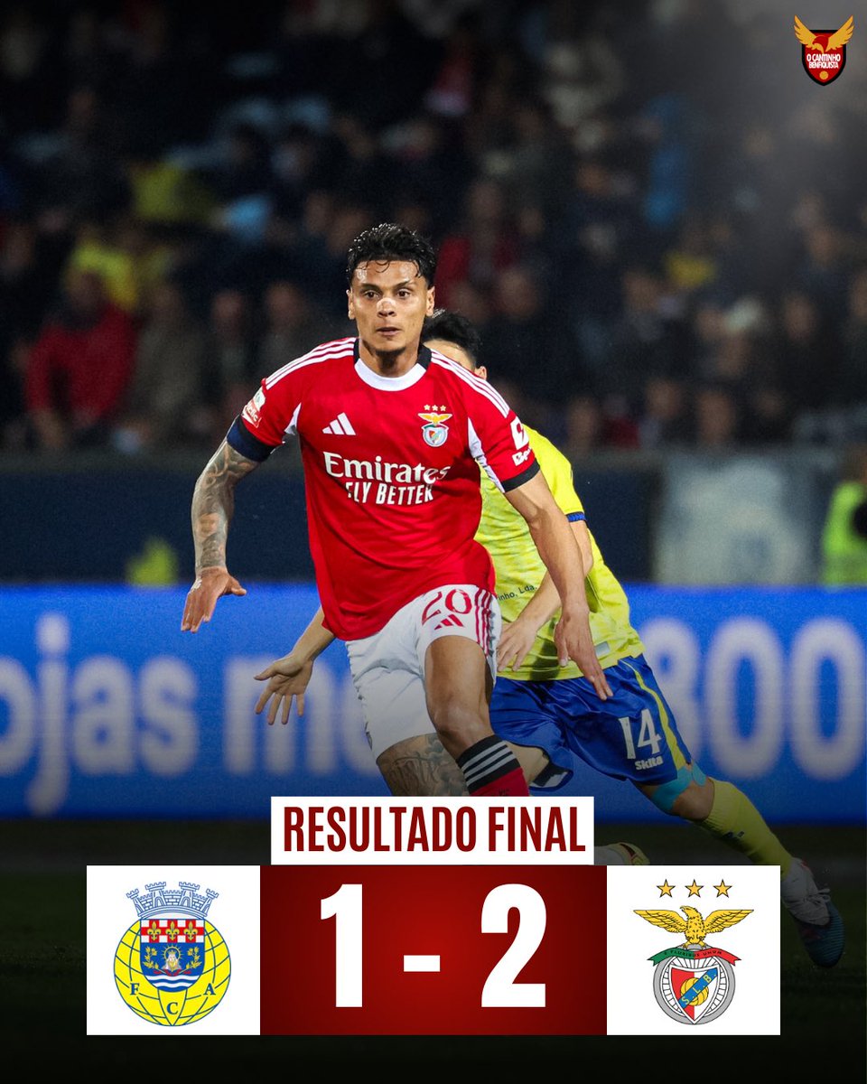 𝗙𝗖 𝗔𝗿𝗼𝘂𝗰𝗮 1️⃣-2️⃣ 𝗦𝗟 𝗕𝗲𝗻𝗳𝗶𝗰𝗮

Vitória arrancada a ferros, mas lamentável o que se fez no estádio nos minutos finais. Não foram todos, mas claramente há alguns adeptos que não têm condições de estar num estádio de futebol. 

#FCASLB | #Benfica