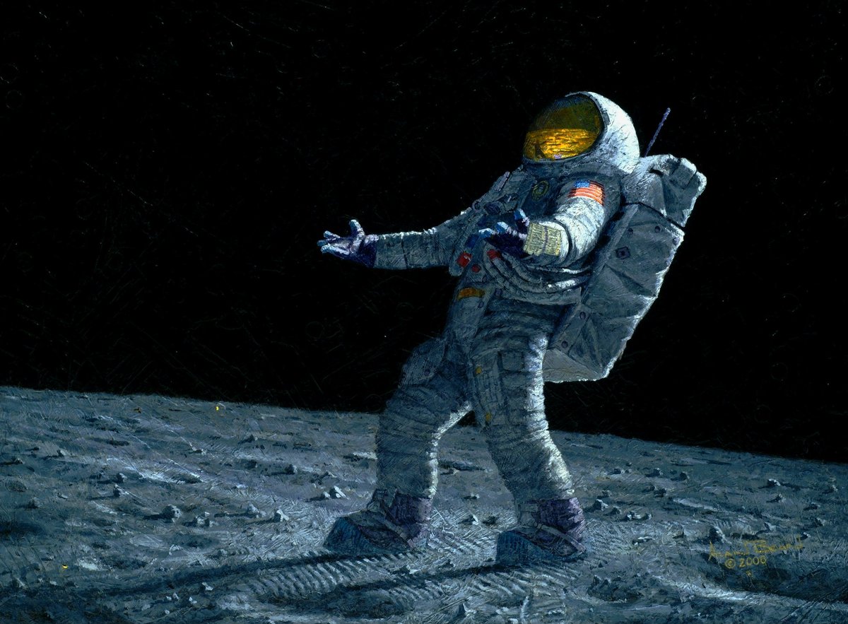 contactlight69's tweet photo. #Apollo12 Astronaut Alan Bean was born #otd March 15, 1932. A talented artist, he dedicated his later life to the art of painting his memories of Apollo, allowing us to see the Moon through his eyes. He was the 4th man to walk on the moon!
https://t.co/c3jCbUQFcO https://t.co/6gY9AldEcC