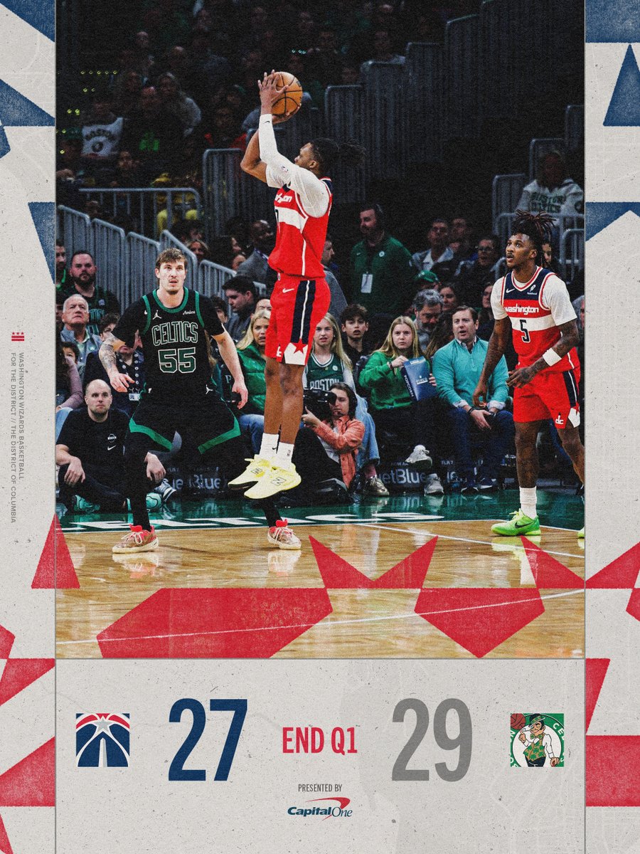 Score after Q1.
#ForTheDistrict | @CapitalOne