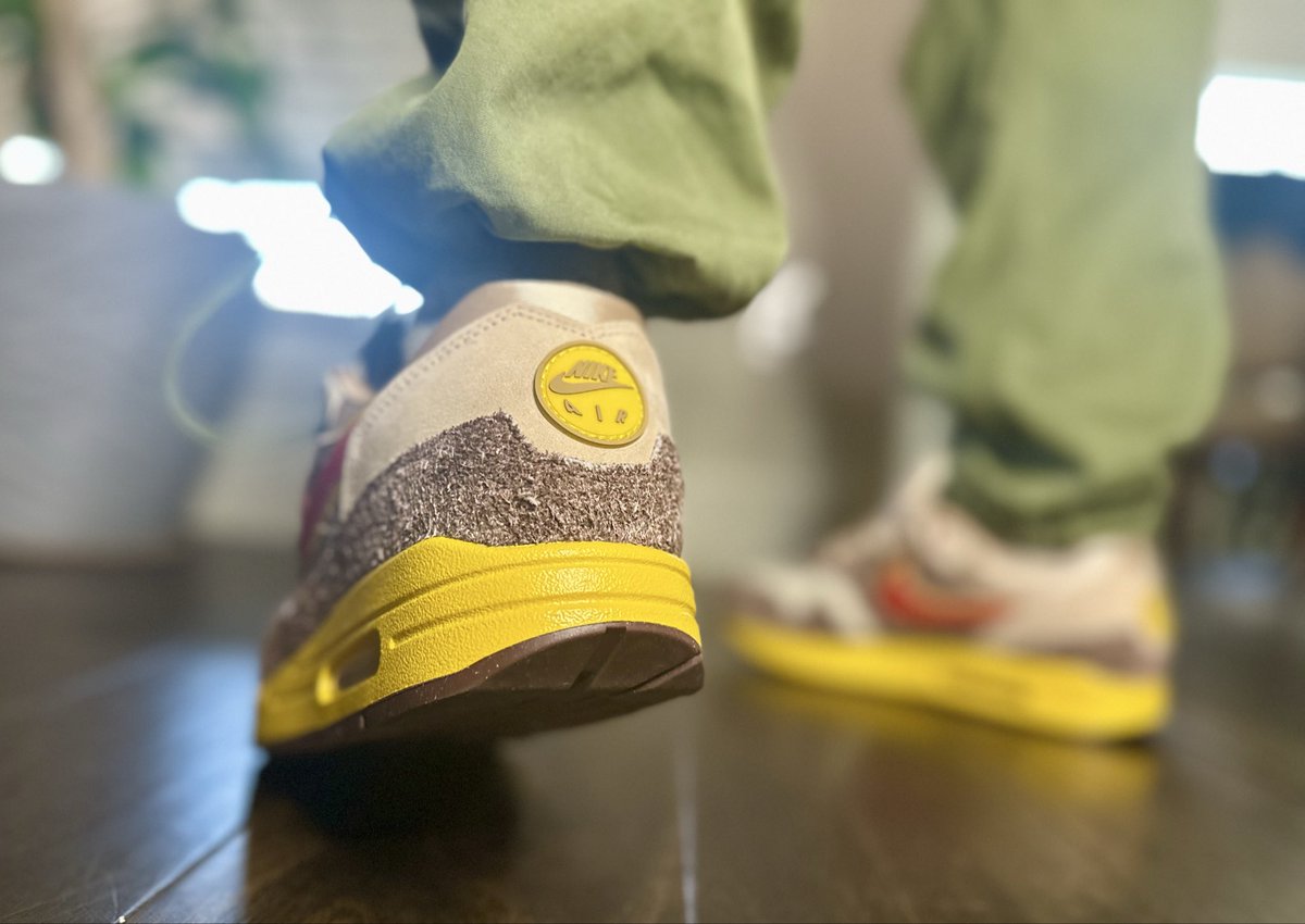 gameofbullyz's tweet image. 2025 Nike Air Max 1 ’Low Poly - Big Head Origins’ #marchMAXness #sneakercommunity #am1 #donkykong #kotd #nike