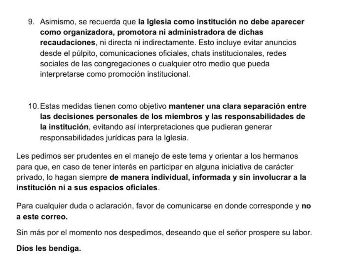 🚨 Lean las 3 imágenes.

Se organiza una recaudación para pagar gastos legales, con diáconos recolectando dinero en efectivo y enviándolo a Guadalajara…

pero ordenan decir que no es una iniciativa de la Iglesia.

Organizarlo todo…  
y luego fingir que no existe.