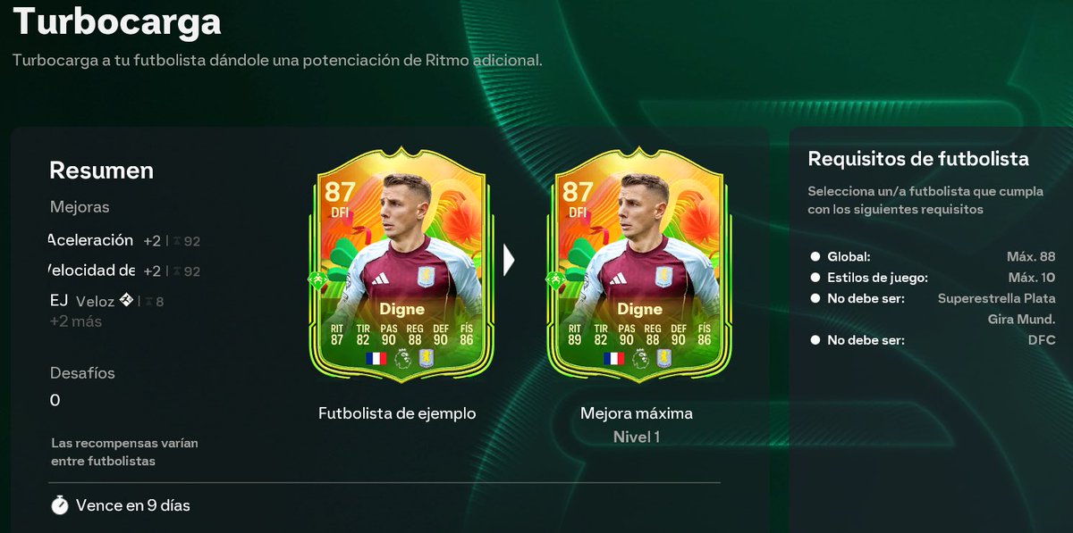 JuniorSintress's tweet photo. 🚨DALE +2 de RITMO a una CARTA 88 sin SUBIR su MEDIA🚨

✅Llega hasta 92
✅Da PS
❌No DFC https://t.co/4e4cIF2Yw9