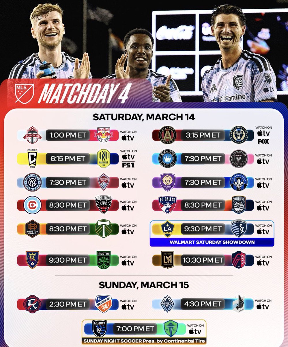 hernanespn's tweet photo. Jornada # 4 de la @MLS
@ChicagoFire vs @dcunited
7:30 PM @SoldierField Chicago
#cf97 #vamosfire #CHIvDC #MLS
@AppleTV #lafieradeportiva https://t.co/dBFWtl6R12
