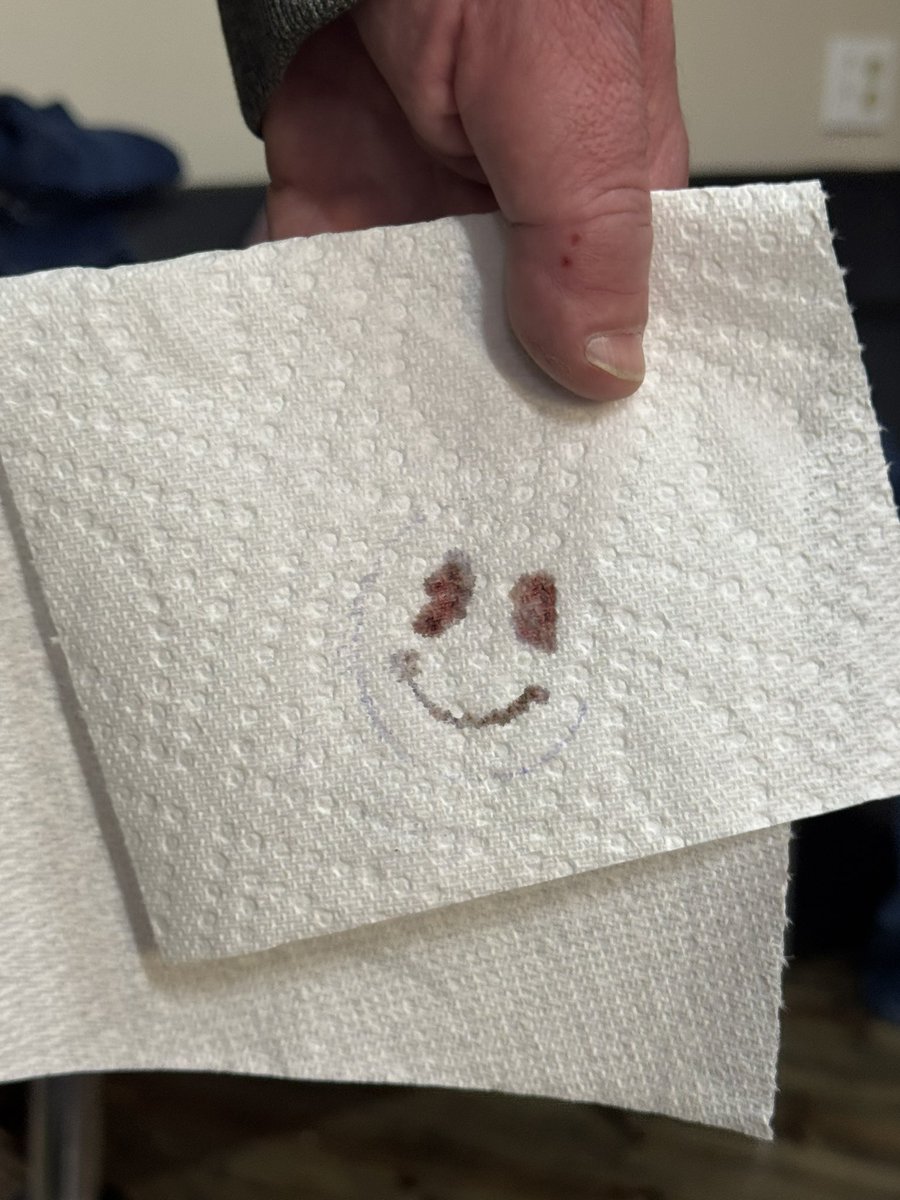 bill_codi's tweet photo. Original art. From oil pastel to tattoo. #tearfulsmiley https://t.co/hMBfi703Dq