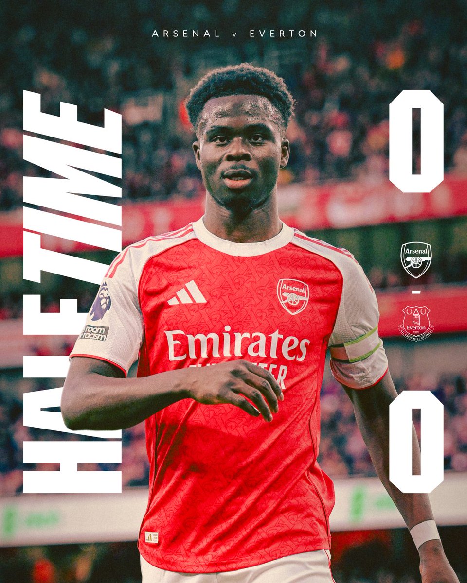 We remain tied at the break.

Let’s step things up, Gunners 👊