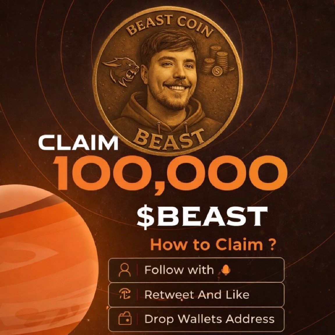 Beast coin tweet media