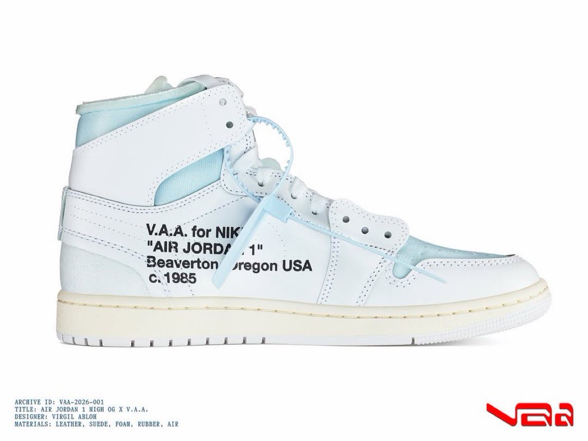 エアジョーダン1HIGH OGxV.A.A.アラスカ V.A.A. x Nike Air Jordan 1 High OG SP “Alaska”が国内4月3日に発売