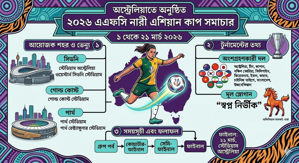 অস্ট্রেলিয়াতে অনুষ্ঠিত এএফসি নারী এশিয়ান কাপ সমাচার
suprovatsydney.com.au/2026/03/15/afc…

* সম্পূর্ণ লেখাটি পড়ে আপনার সুচিন্তিত মতামত লেখার নিচে জানালে বাধিত থাকিব।