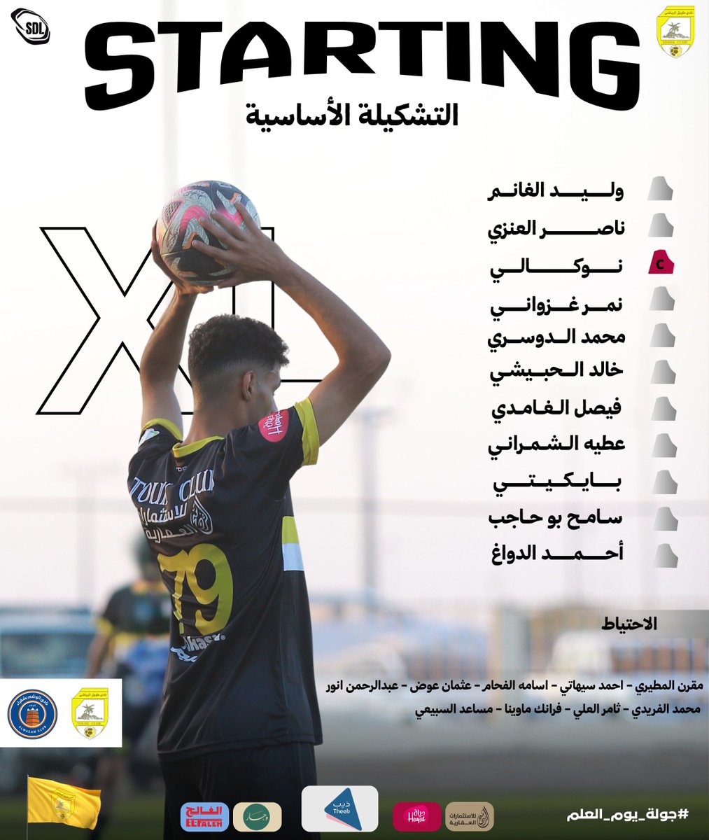 📋 تعرّف على اختيارات المدير الفني "حاتم المؤدب" لمواجهة الوشم في الجولة الـ 27 من #دوري_الدرجة_الثانية 

#نادي_طويق