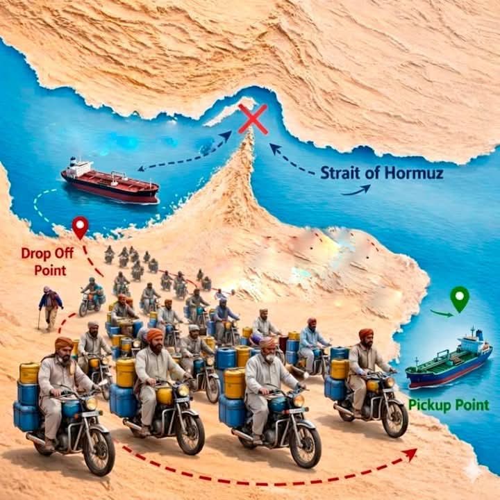 مستونگ کے ایک بے روزگار نوجوان  کا عرب ممالک کو آبنائے ہرمز کے مستقل حل کا خاکہ پیش کردیا۔۔۔اگر اس نوجوان کے تجویز پر عمل کیا جائے تو عرب ممالک سے دوسرے ملکوں کے لیئے تیل سپلائی پھر سے شروع ہو سکتا ہے۔
Copied