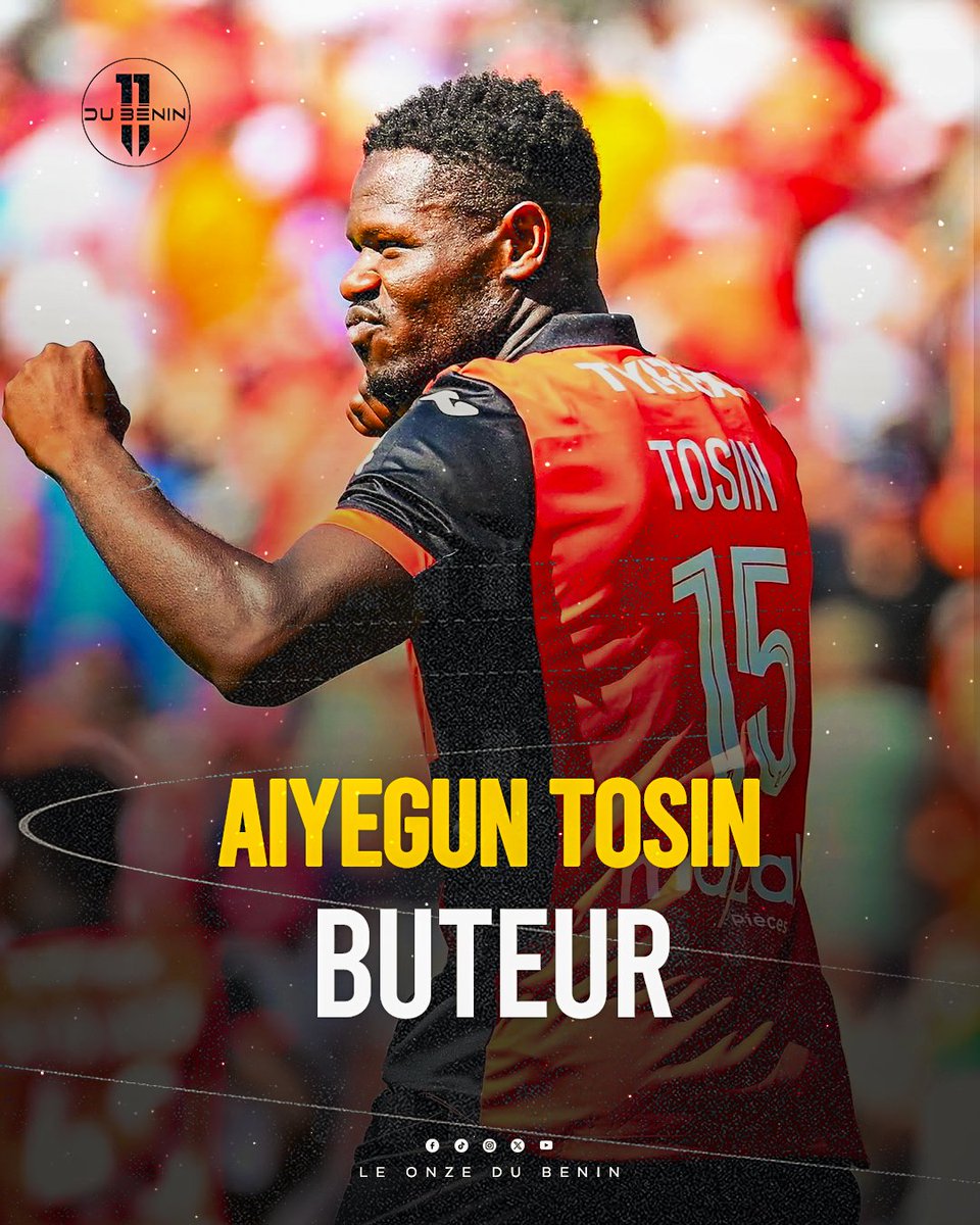 equipebeninoise's tweet photo. 💥 Tosin Aiyegun buteur face à Lens !
À peine arrivé sur le terrain après 65 min de jeu, l’attaquant béninois marque presque sur son premier ballon 😱🔥
Il porte le score à 2-1 pour les Lorientais
#229 #Football #guepard #Benin https://t.co/0d3k8UB4BP