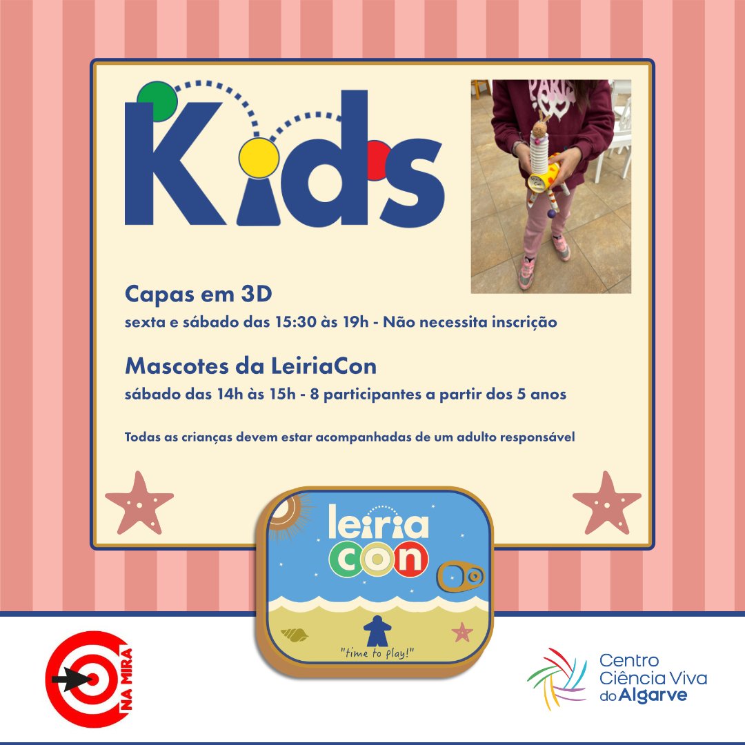 LeiriaCon's tweet photo. Leiriakids is once again offering free activities for the whole family.

Here:
https://t.co/AVKSPA1Wiv https://t.co/KoPLB8uyvj