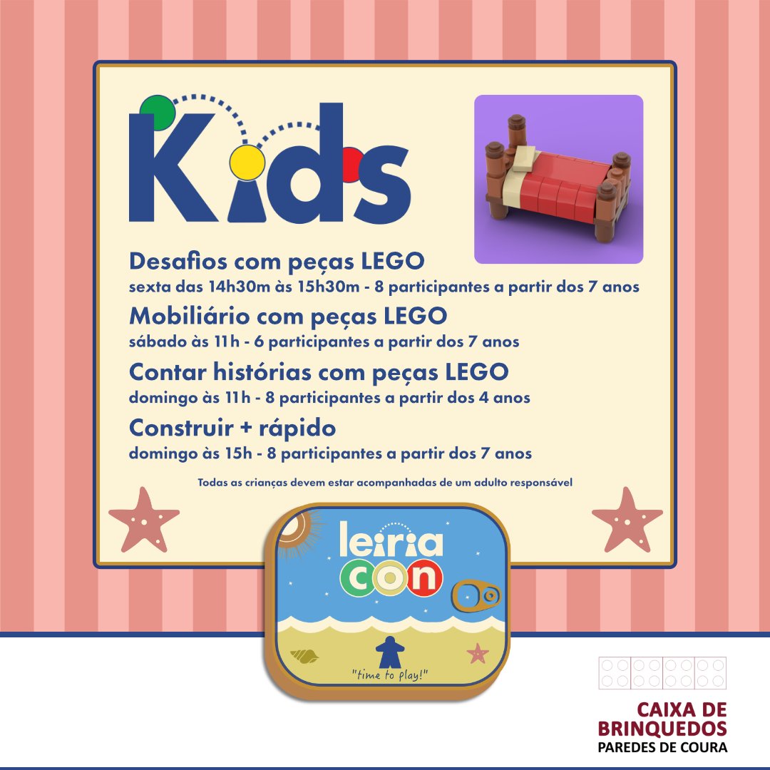 LeiriaCon's tweet photo. Leiriakids is once again offering free activities for the whole family.

Here:
https://t.co/AVKSPA1Wiv https://t.co/KoPLB8uyvj
