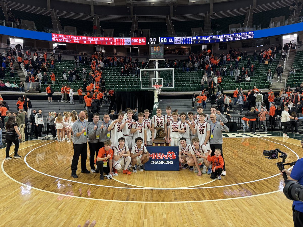 docsmatthews's tweet photo. State Champs! @RockRamsHoops beats East Lansing 54-40! Great win Rams! https://t.co/SOCk7964qw