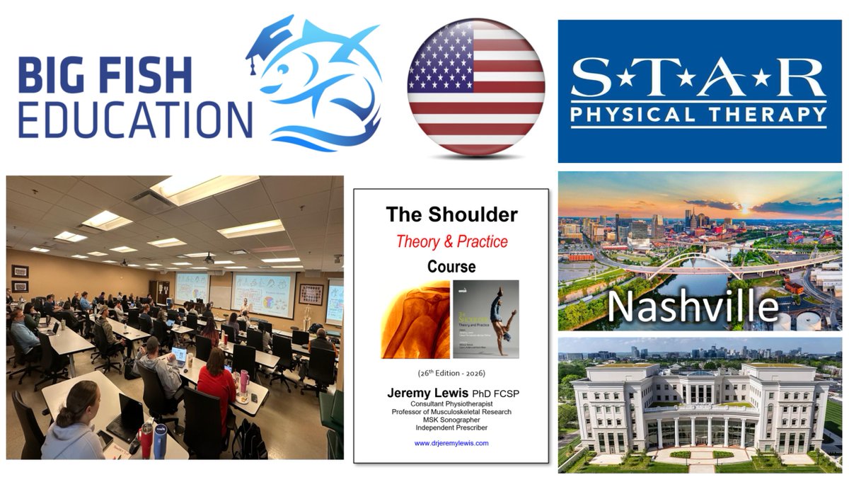 BigFish_Ed's tweet photo. So much fun with the clinicians at @starpt4u @etnspinesport and Excel Rehab &amp; Sports 
Next Up Asheville April 18-19, 2026. 
Resister ->Be inspired by global leader in shoulder rehab. @JeremyLewisPT 
https://t.co/eT5Z16ph21
email connect@bigfisheducation.com for group sign-up https://t.co/8avScUYSWy