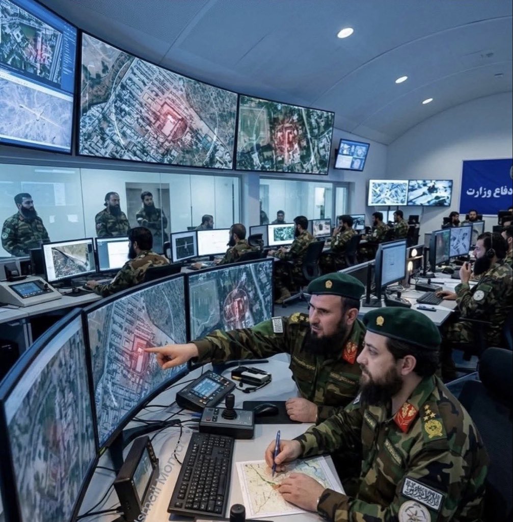 من داخل غرفة القيادة يتابع وزير الدفاع الأفغاني ورئيس الأركان مجريات الميدان لحظة بلحظة حيث تتحول المعلومات إلى قرارات تحمي الوطن.
#أفغانستان_إلى_الأمام