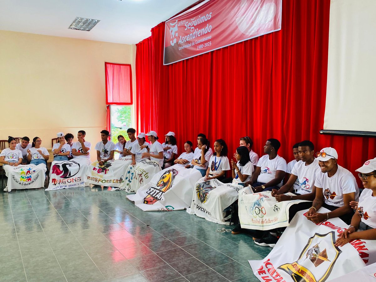 UG_Cuba's tweet photo. #UniversidadCubana 

✍️ Nuestros 8 equipos compitieron en la tercera etapa de la 6ta Edición de la #OlimpiadaDeLaIntegralidad, en un Encuentro de Conocimiento dedicado al Centenario del Comandante en Jefe Fidel Castro. 

#OrgulloUG #CubaSoberana #100AñosConFidel #50mesaños https://t.co/0v8OnO8B2r
