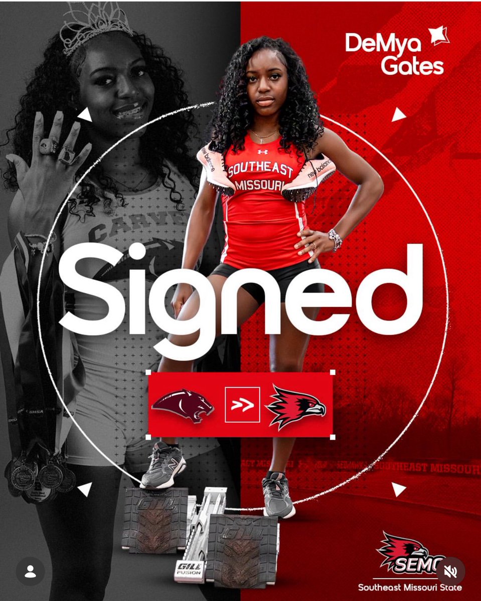 PrincipalRogers's tweet photo. Congratulations to our @APSCarverEC scholar athleteDeMya Gates on signing to Southeast Missouri State! 👏🏾🔥We are so proud of you! 💪🏾🙏🏾❤️ What an awesome way to celebrate Women’s History Month! 
@CoreGPA101 
#theECway 
#wearecarverearlycollege https://t.co/1aOVnrn0Jt