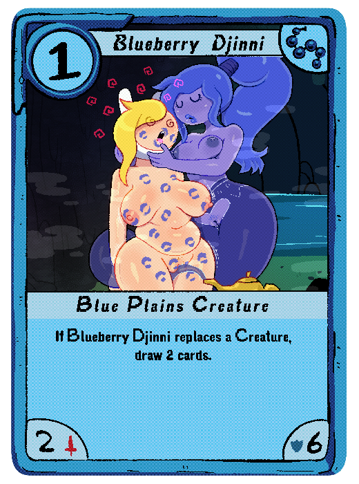 its_somescrub's tweet photo. Card Wars - Blueberry Djinni

Full 1:1 Image and Full Card + Pick Next Card here: https://t.co/OQtyDLCLuE https://t.co/cb2PUMcz6O