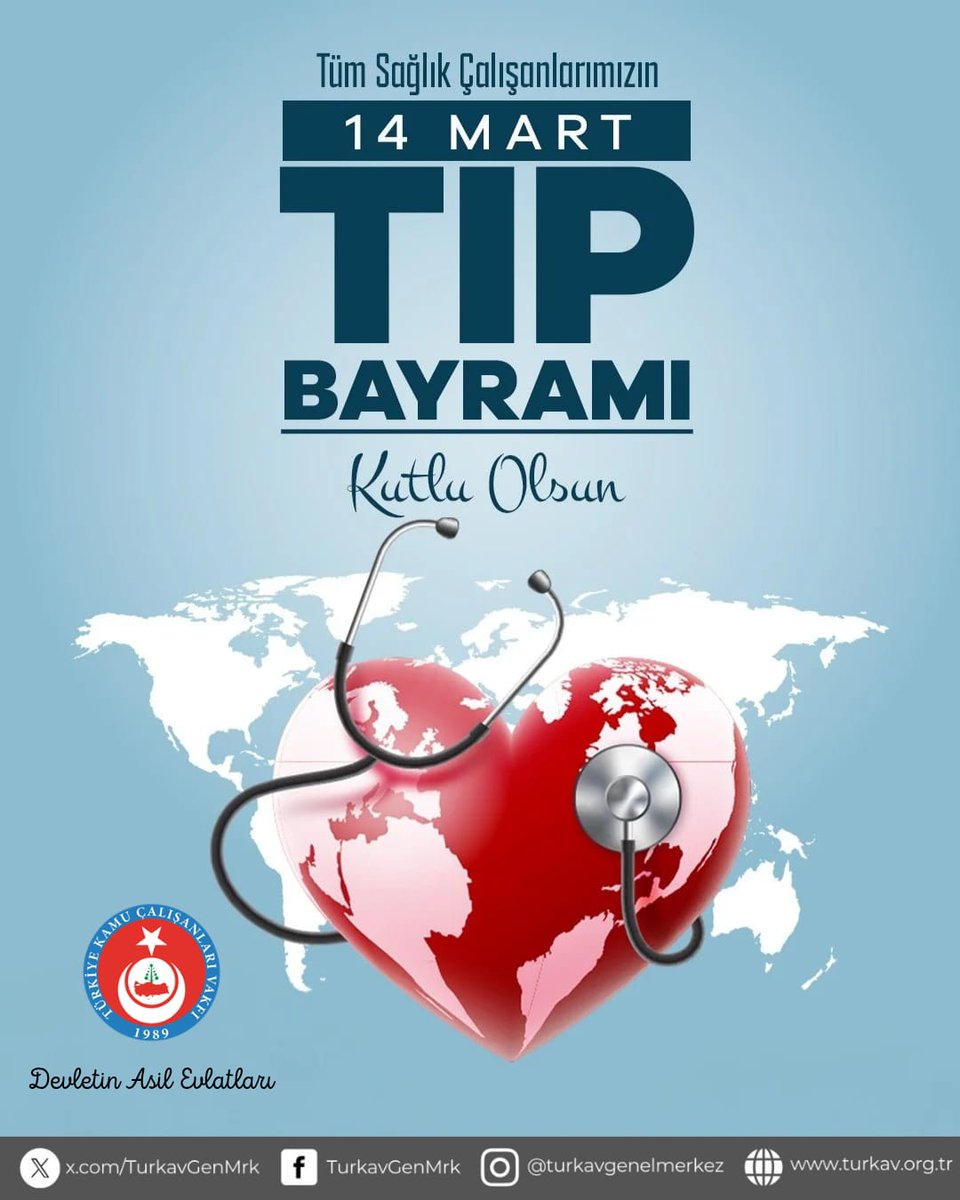 Tüm Sağlık Çalışanlarımızın #14MartTıpBayramı Kutlu Olsun.