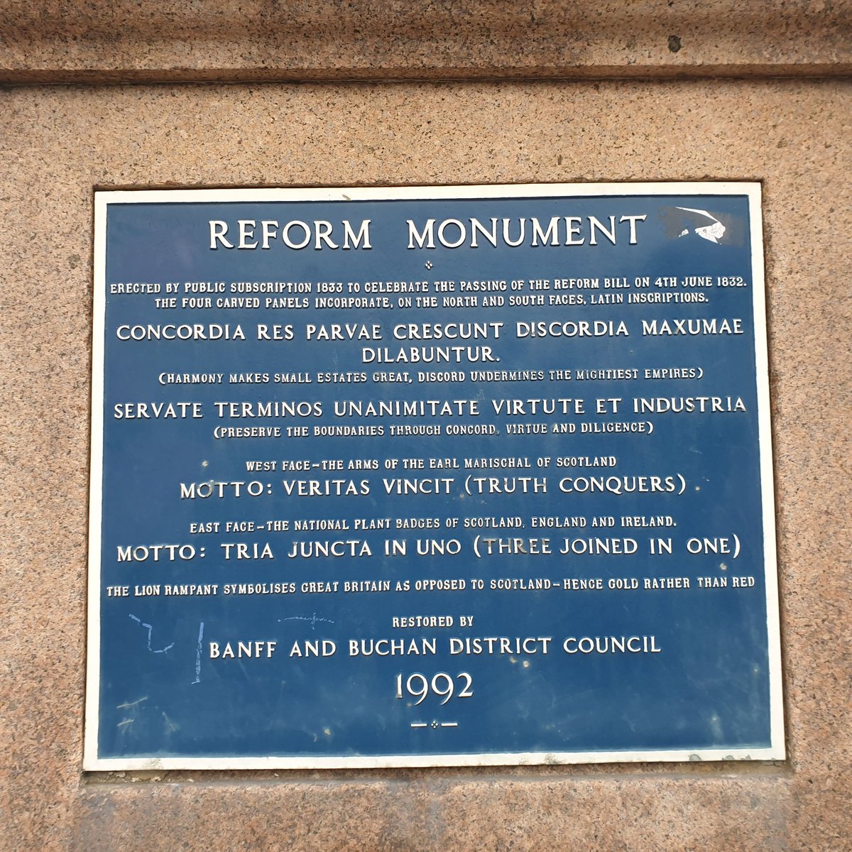 PeterheadTrail's tweet photo. You will discover the Reform Monument on Broad Street on the Peterhead Trail. Erected in 1833, restored 1992.
https://t.co/R40Vi0PexA #PeterheadTrail #Peterhead #VisitABDN #Aberdeenshire https://t.co/QgqO8uQzhO