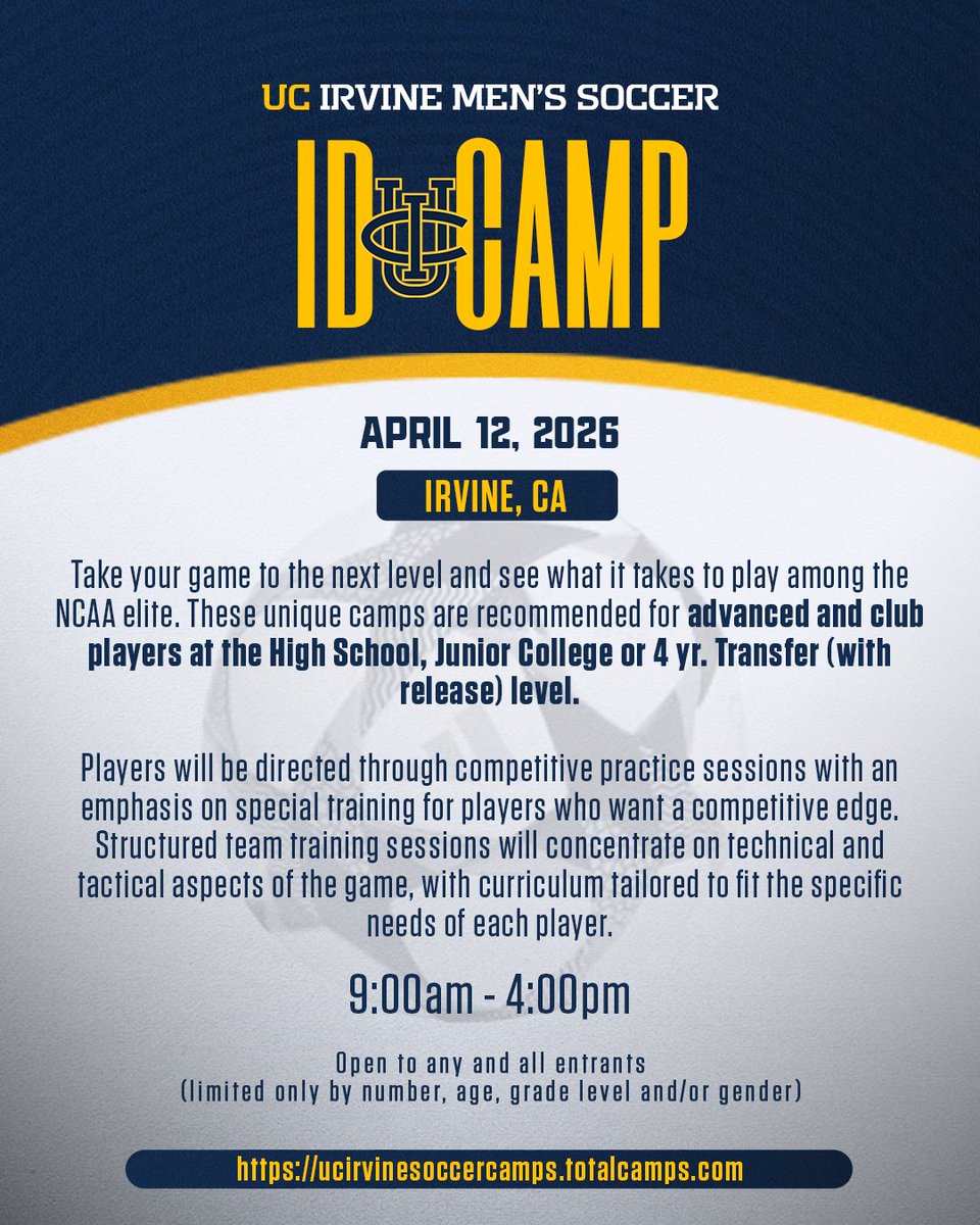 UCI Men's Soccer tweet media