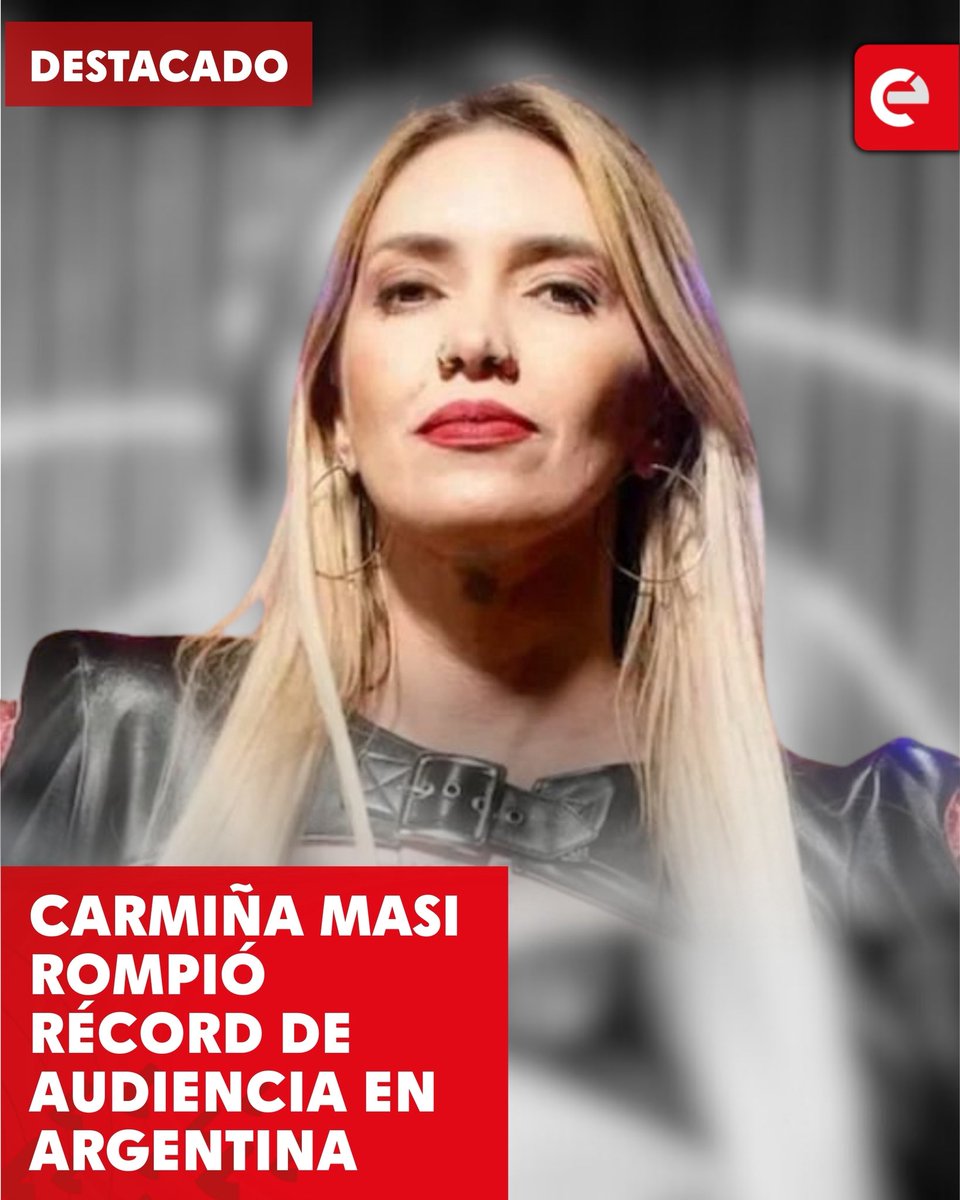 🚨📺 Carmiña Masi rompió récord de audiencia en Argentina

La polémica protagonizada por Carmiña Masi dentro de Gran Hermano Argentina mantuvo en vilo a la televisión del vecino país y generó una expectativa pocas veces vista en el reality.

Todo se desató luego de que la