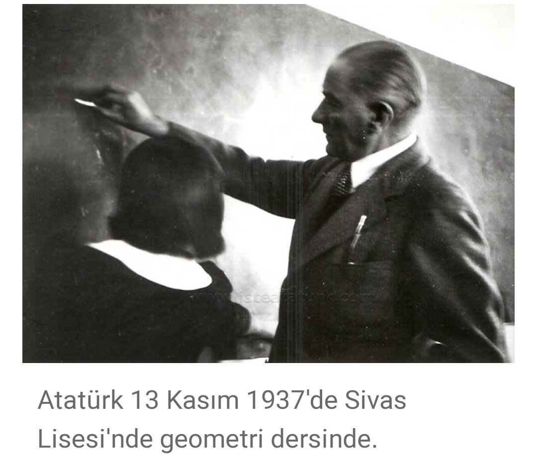 SMEYDAN's tweet photo. 14 Mart Dünya Pi Günü'nde, Cumhuriyetimizin Kurucu Önderi Mustafa Kemal Atatürk’ün bilime, matematiğe ve Türkçeye  verdiği önemi hatırlayalım.

Atatürk 1937'de Arapça ve Farsça geometri matematik terimlerini Türkçeleştirmiş ve yeni terimleri gösteren bir Geometri Kitabı hazırlamıştı. Bugün o terimleri kullanıyoruz. 👇