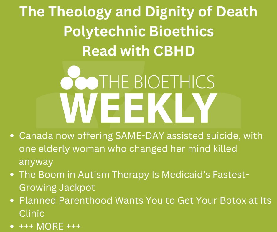 The Center for Bioethics & Human Dignity tweet media