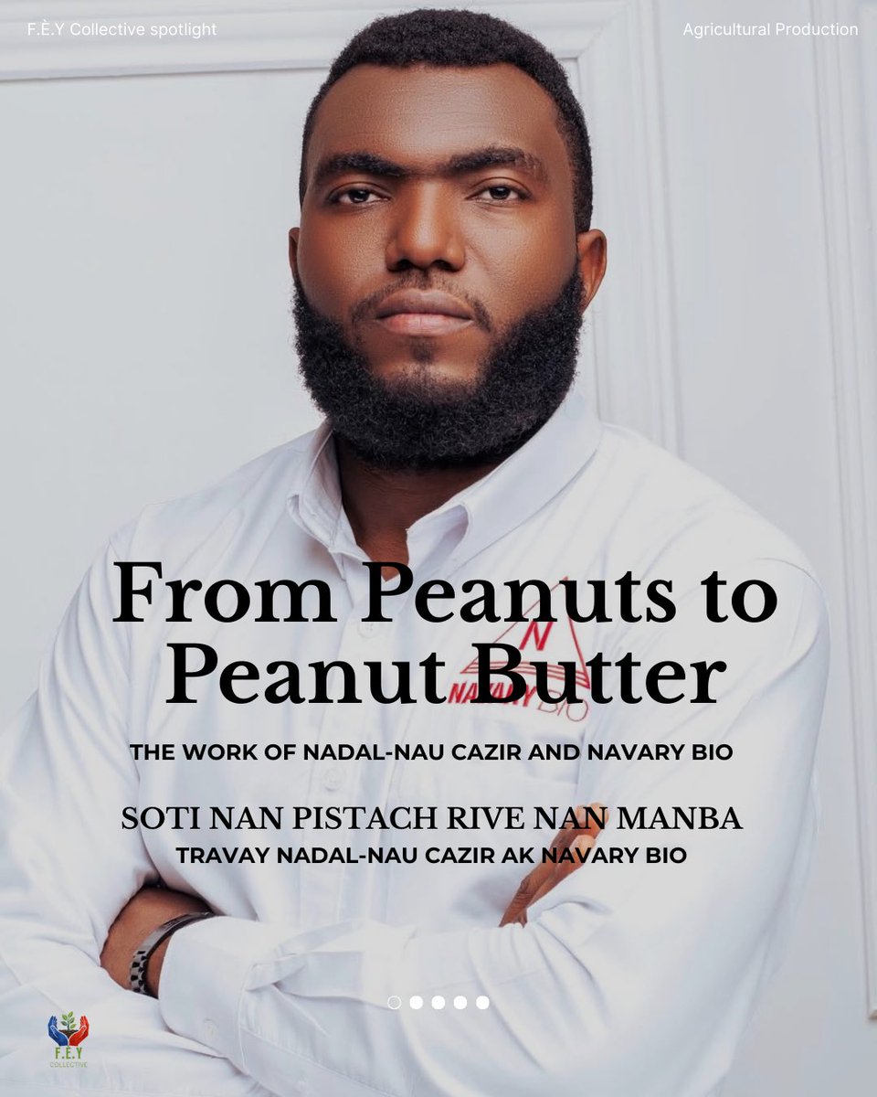 sndra_l's tweet photo. Peanuts are a familiar crop in Haiti 🥜🇭🇹🌱 but behind every jar of peanut butter is a story of farmers, harvest, and production. Read this story stay updated with us &amp; more 
https://t.co/KdfxEXpx5w

@cazirnadal95 https://t.co/095fYSozXA