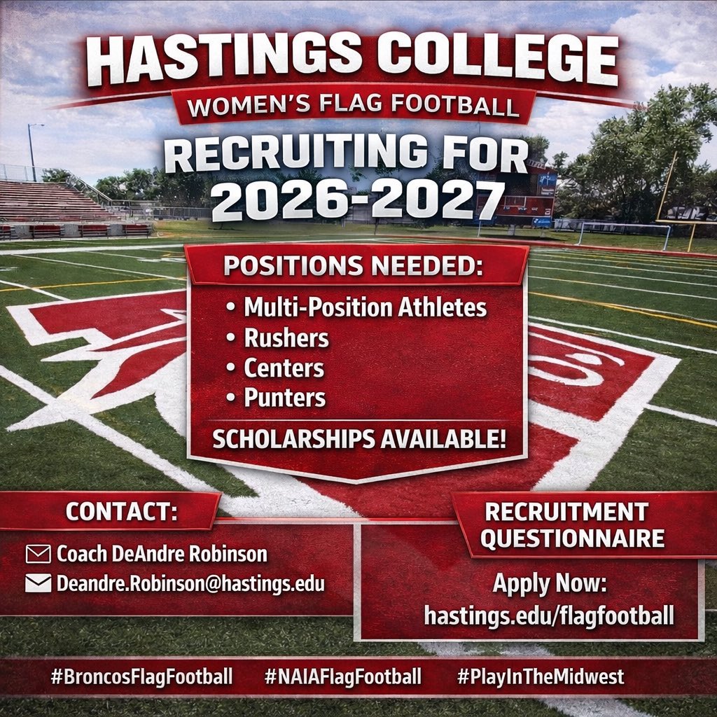 Hastings College Flag Football tweet media