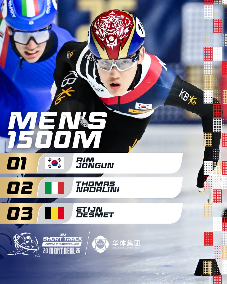 ISU_Speed's tweet photo. HE WAS SO READY! ⚡

Rim Jongun 🇰🇷 is the new 1500m world champion! 🏆⚡

#ShortTrackSkating #WorldShortTrack https://t.co/szQqt8K1ry