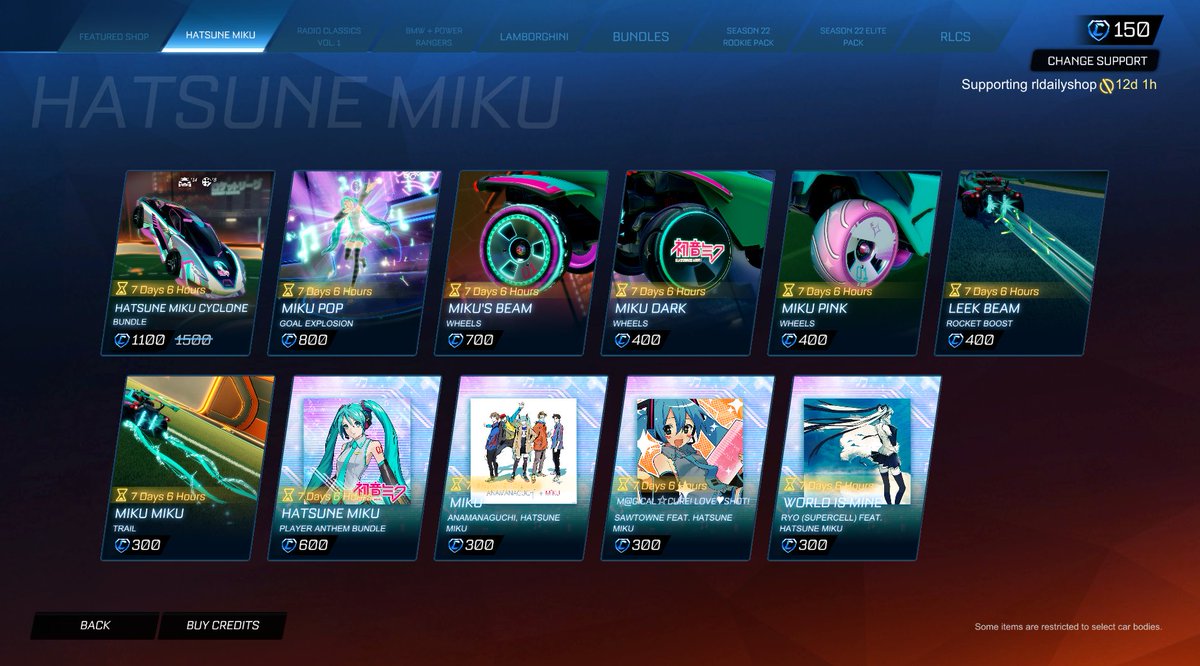 Rocket League Shop tweet media