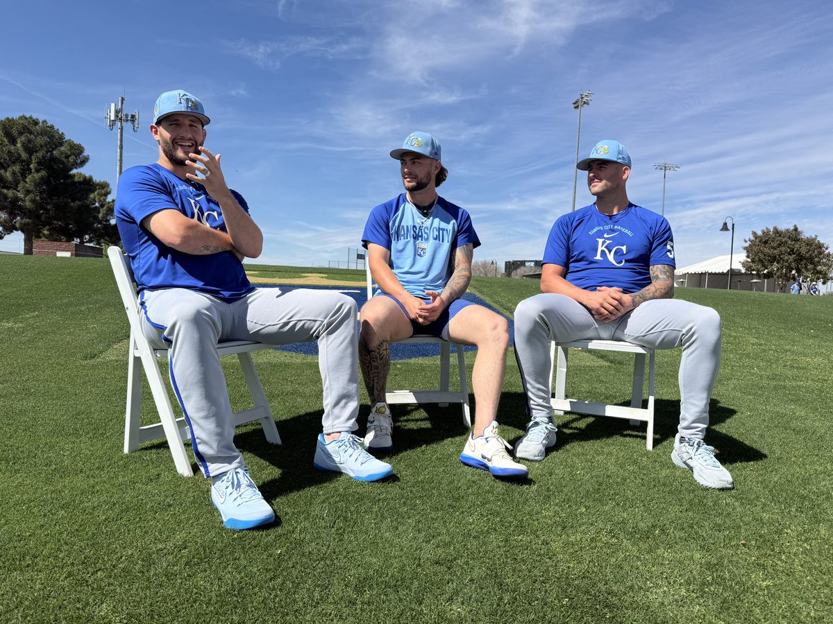 goldbergkc's tweet photo. Talking all things Kansas City w/KC area natives Noah Cameron, Carter Jensen & Alex Lange https://t.co/6khaW54MKZ