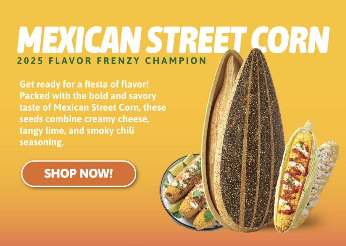 🚨 NEW FLAVORS ALERT 🚨

Smackin Sunflower Seeds just dropped THREE new flavors:
🌶️ Nashville Hot
🌽 Mexican Street Corn
🎂 Birthday Cake

Use code YEARS to save on your order!
Grab them now before they sell out!