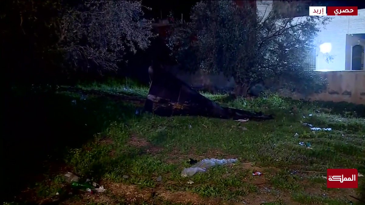 تفاصيل سقوط شظايا في محافظة إربد #الأردن 