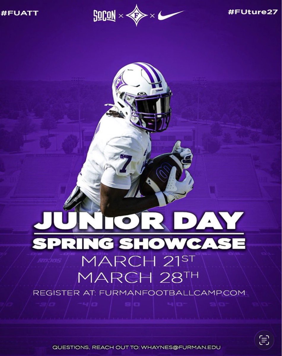 15_chilll's tweet photo. Can’t wait to be at @PaladinFootball next week!! Thanks for the invite again @CoachMurphFU  and @DrewDudzik 
@MrCoachFrate  @CoachPerdomo  @CoachLollis https://t.co/wKLKDV7qn6