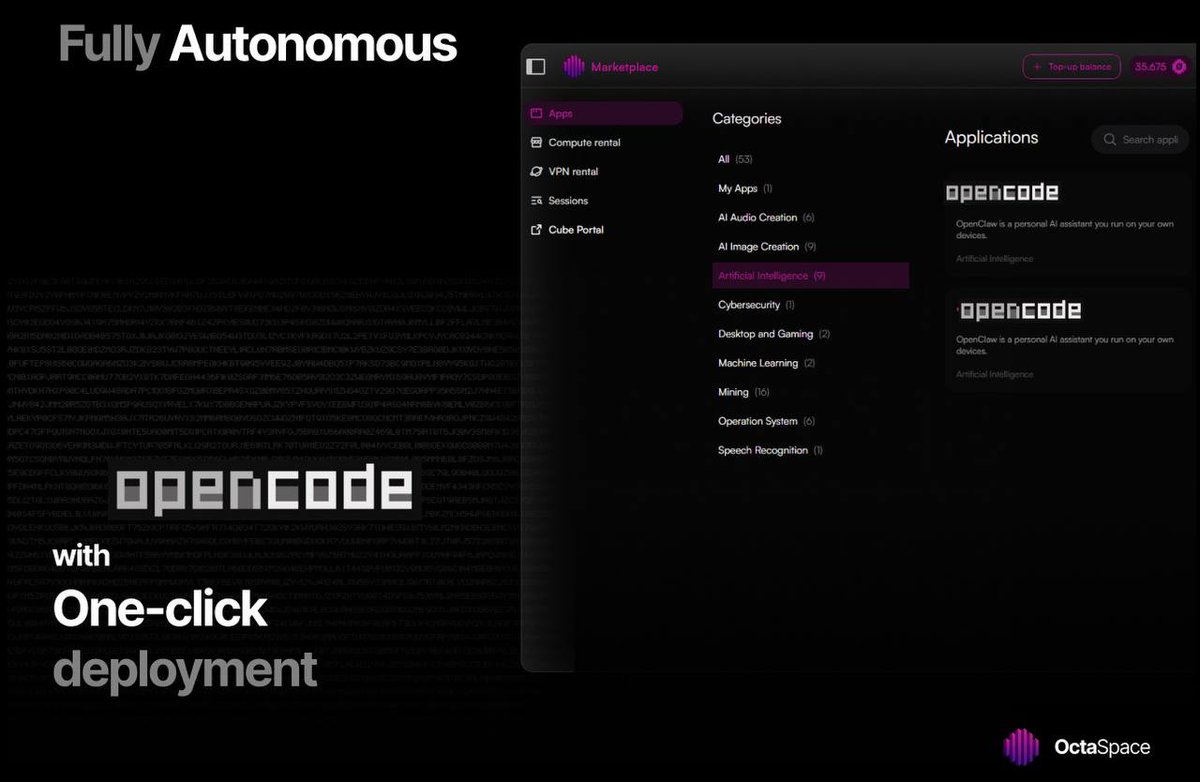 OctaSpace tweet media