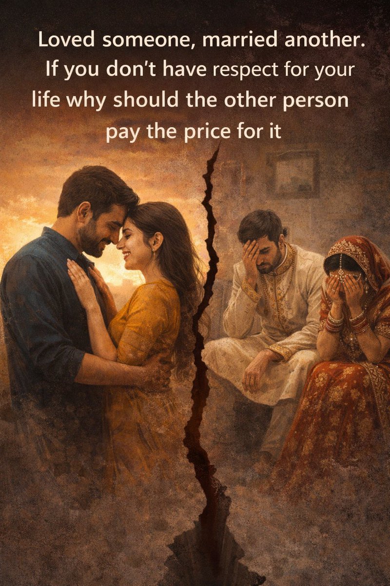 rpotharawju's tweet image. Loved someone and married another, if you don't have respect for your life why should the other persons have to pay price for it

Aren't these types of cases making the Indian marriage system lose its value and people are scared of marrying

#BeTrueToYourself
#SaveIndianFamilies