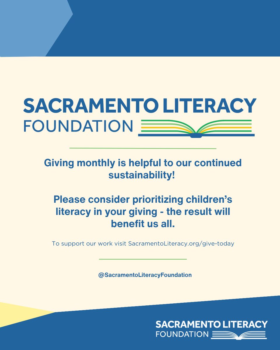 Sacramento Literacy Foundation tweet media