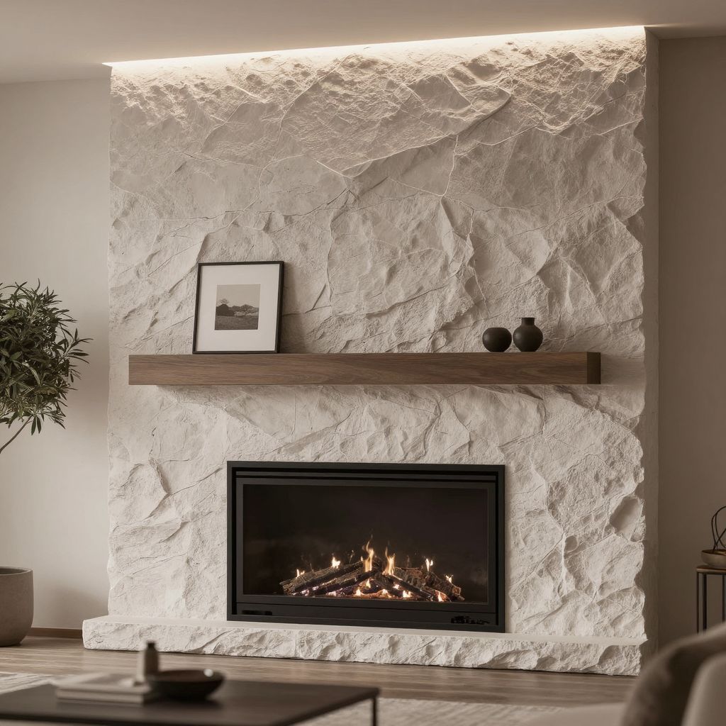 cozyessential07's tweet image. A modern fireplace feature wall that blends texture and simplicity to create a sophisticated focal point.

 #FireplaceDesign #FeatureWall #ModernDecor #LivingRoomStyle #InteriorInspo #StoneAccent #MinimalInteriors #HomeDesignIdeas #LuxuryLiving #ContemporaryHome