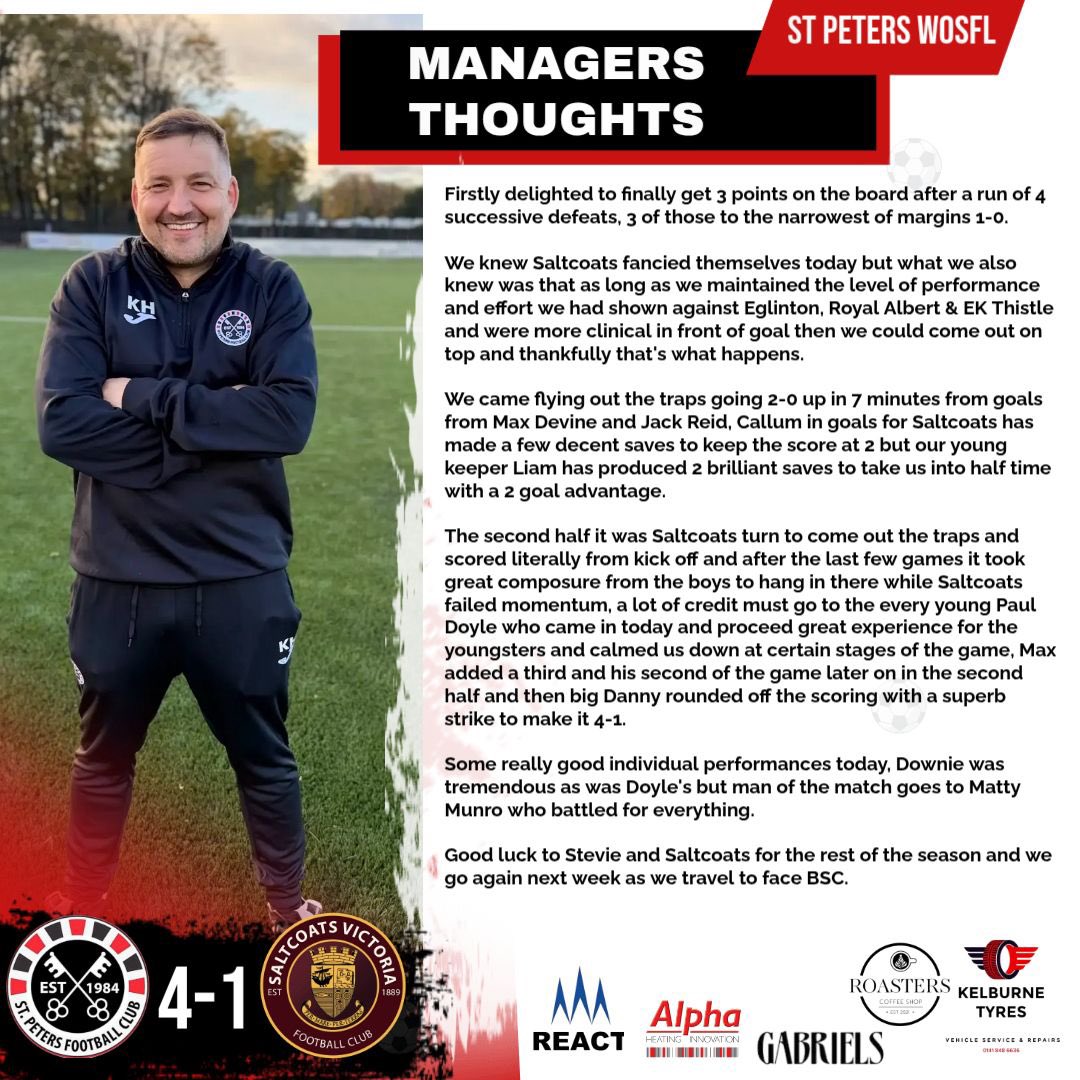 St Peters FC (WoSFL) tweet media